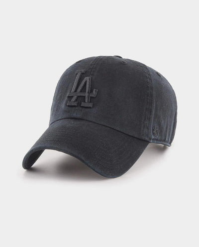 47 Brand - LA Dodgers ’47 Clean Up Hat - Black/Black Hats 47 Brand