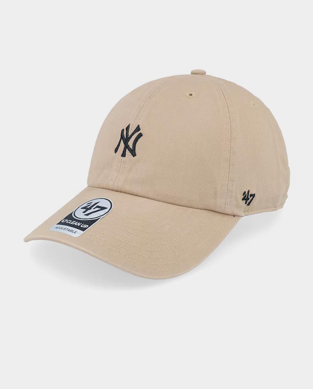 47 Brand - New York Yankees Base Runner Clean Up Hat - Khaki/Black Hats 47 Brand