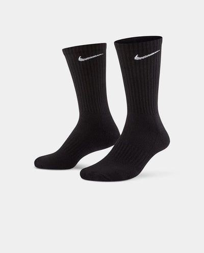 Nike - Everyday Cushioned Crew 6pk Sock - Black Socks Nike