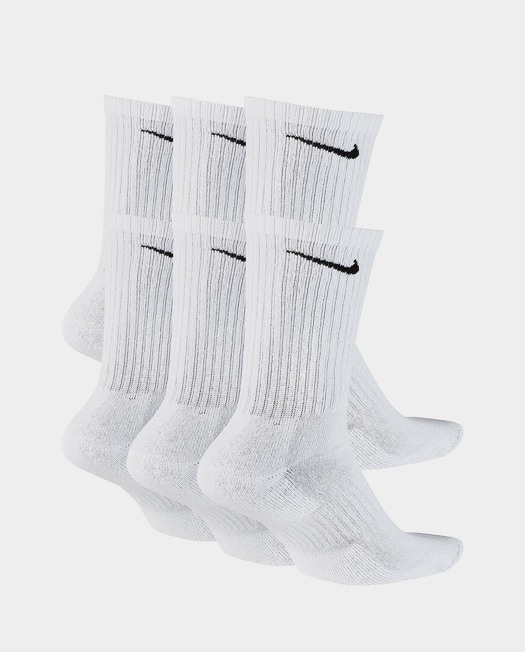 Nike - Everyday Cushioned Crew 6pk Sock - White Socks Nike