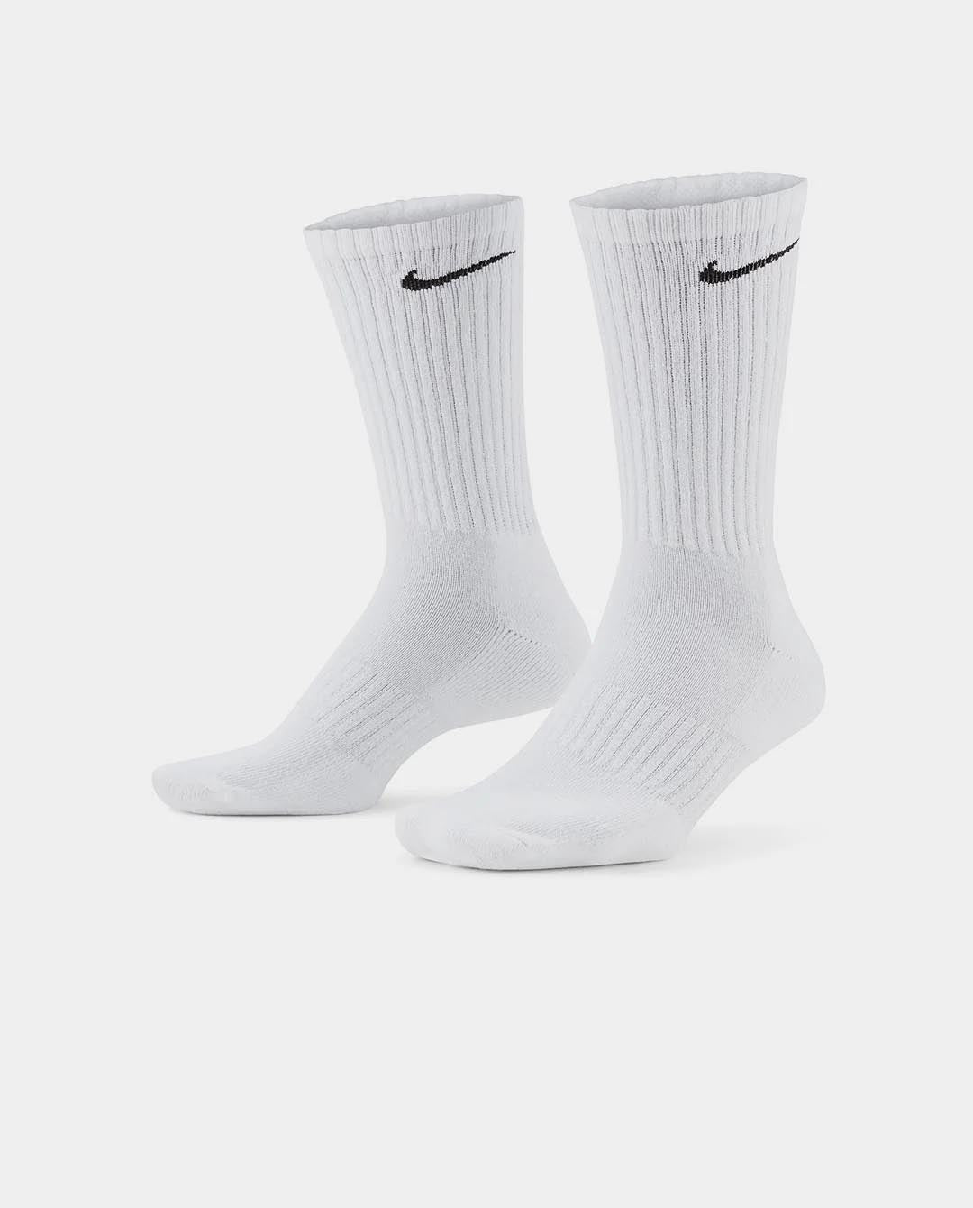 Nike - Everyday Cushioned Crew 6pk Sock - White Socks Nike