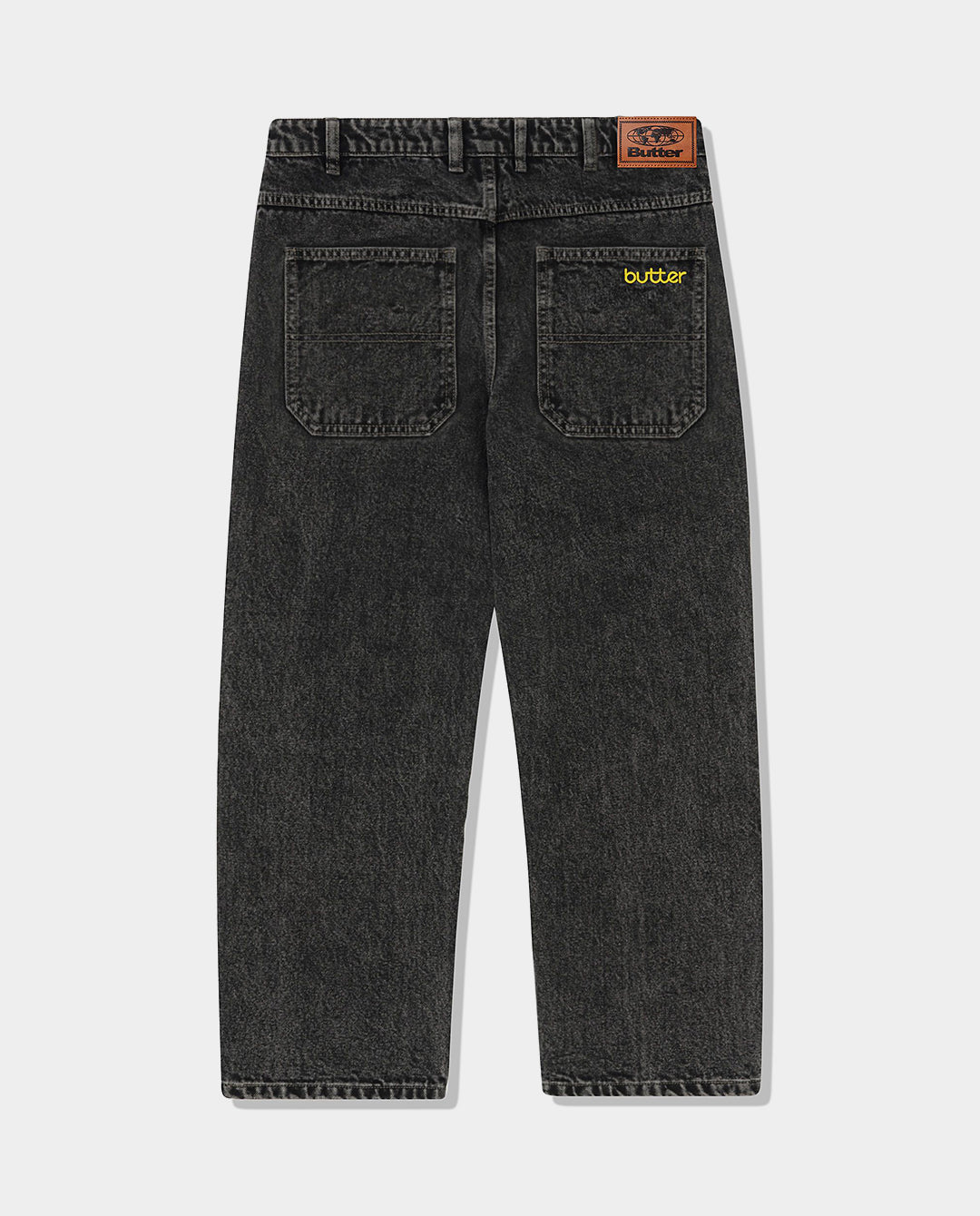 Butter Goods - Alpine Denim Jeans - Distressed Black Pants Butter Goods