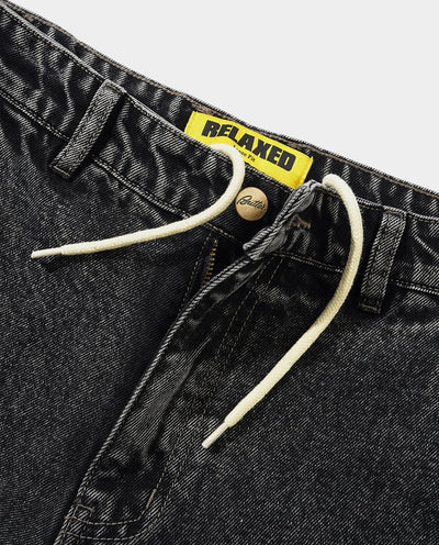 Butter Goods - Alpine Denim Jeans - Distressed Black Pants Butter Goods