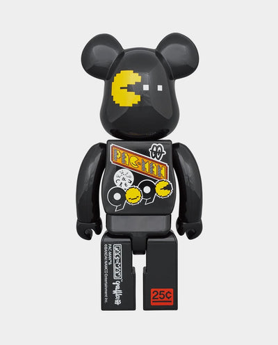 BE@RBRICK - Pac-Man x Grafflex 400% & 100% Set - Leopard Print Lifestyle Medicom   