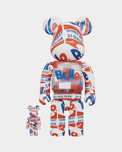 BE@RBRICK - Warhol Brillo - 400% & 100% Set Lifestyle Medicom   