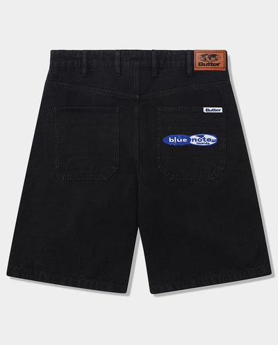 Butter Goods x Blue Note - Denim Shorts - Washed Black Shorts Butter Goods   