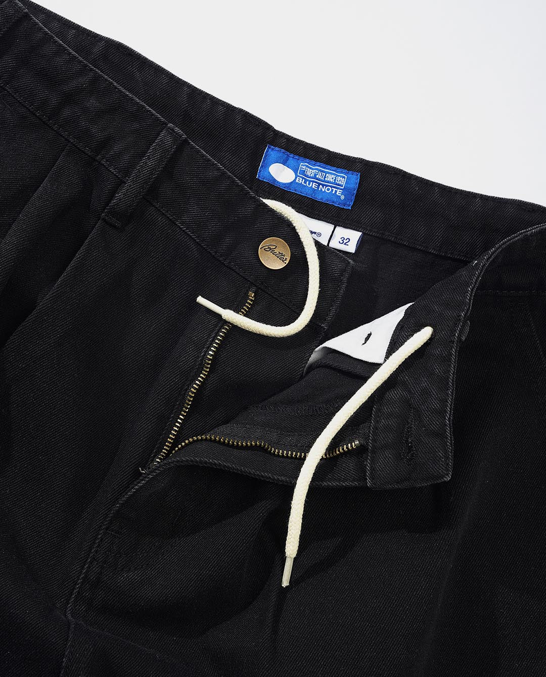 Butter Goods x Blue Note - Denim Shorts - Washed Black Shorts Butter Goods   