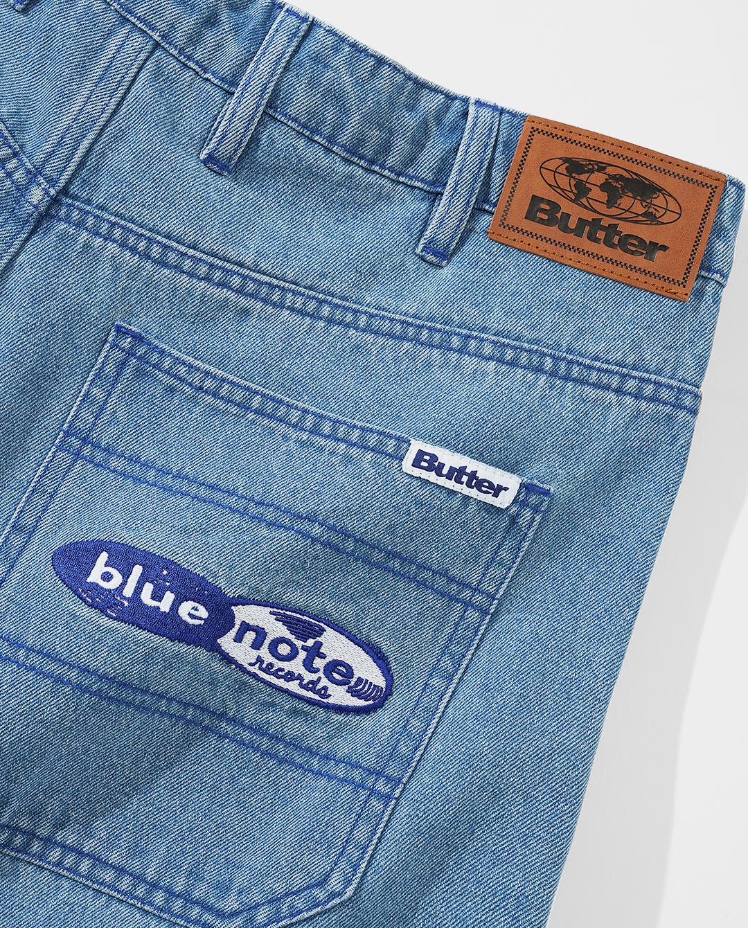 Butter Goods x Blue Note - Denim Shorts - Washed Blue Shorts Butter Goods   