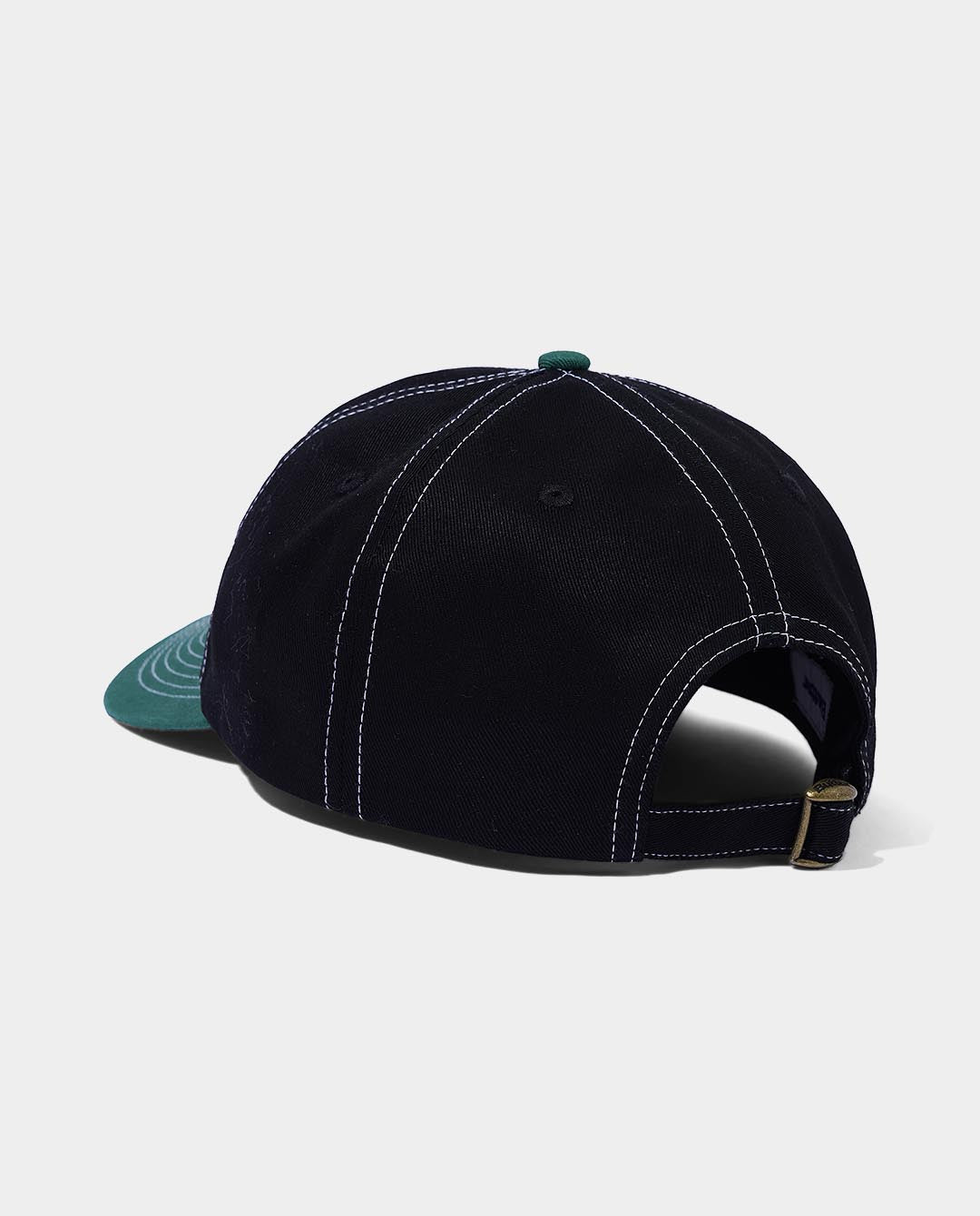 Butter Goods - Breaker 6 Panel Hat - Black/Forest Hats Butter Goods   