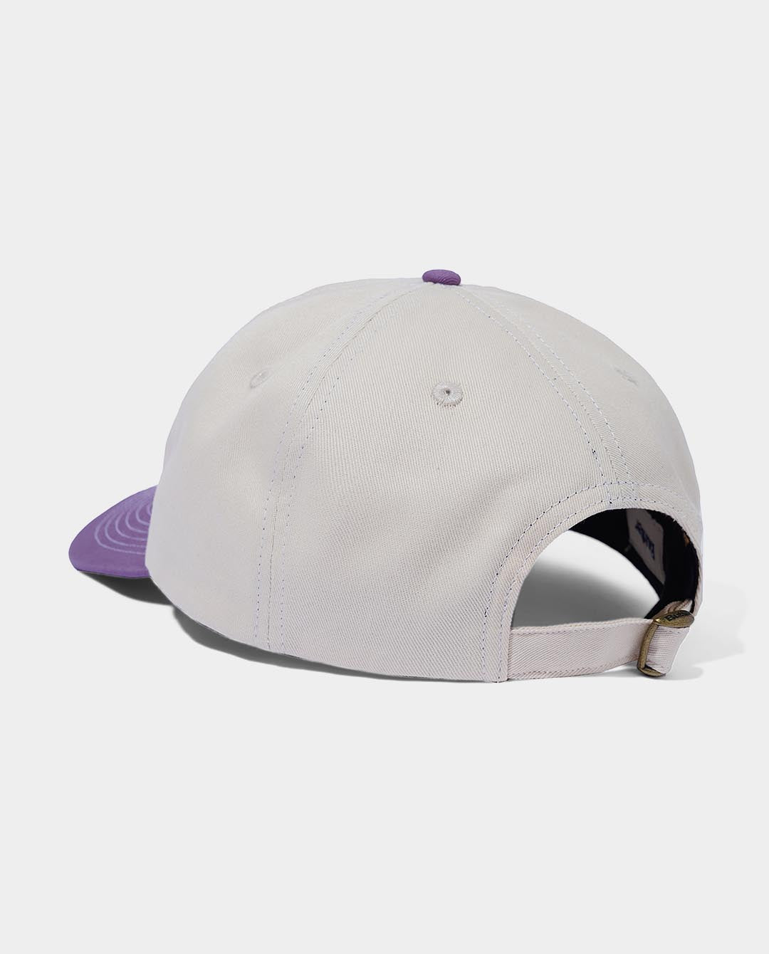 Butter Goods - Breaker 6 Panel Hat - Natural/Grape Hats Butter Goods   