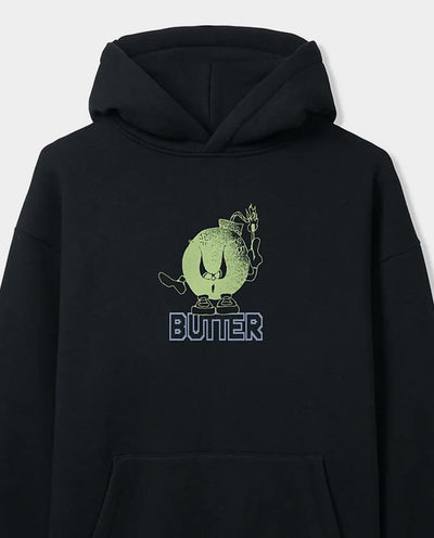 Butter Goods - Bomb Pullover Hood - Black Hoodies Butter Goods