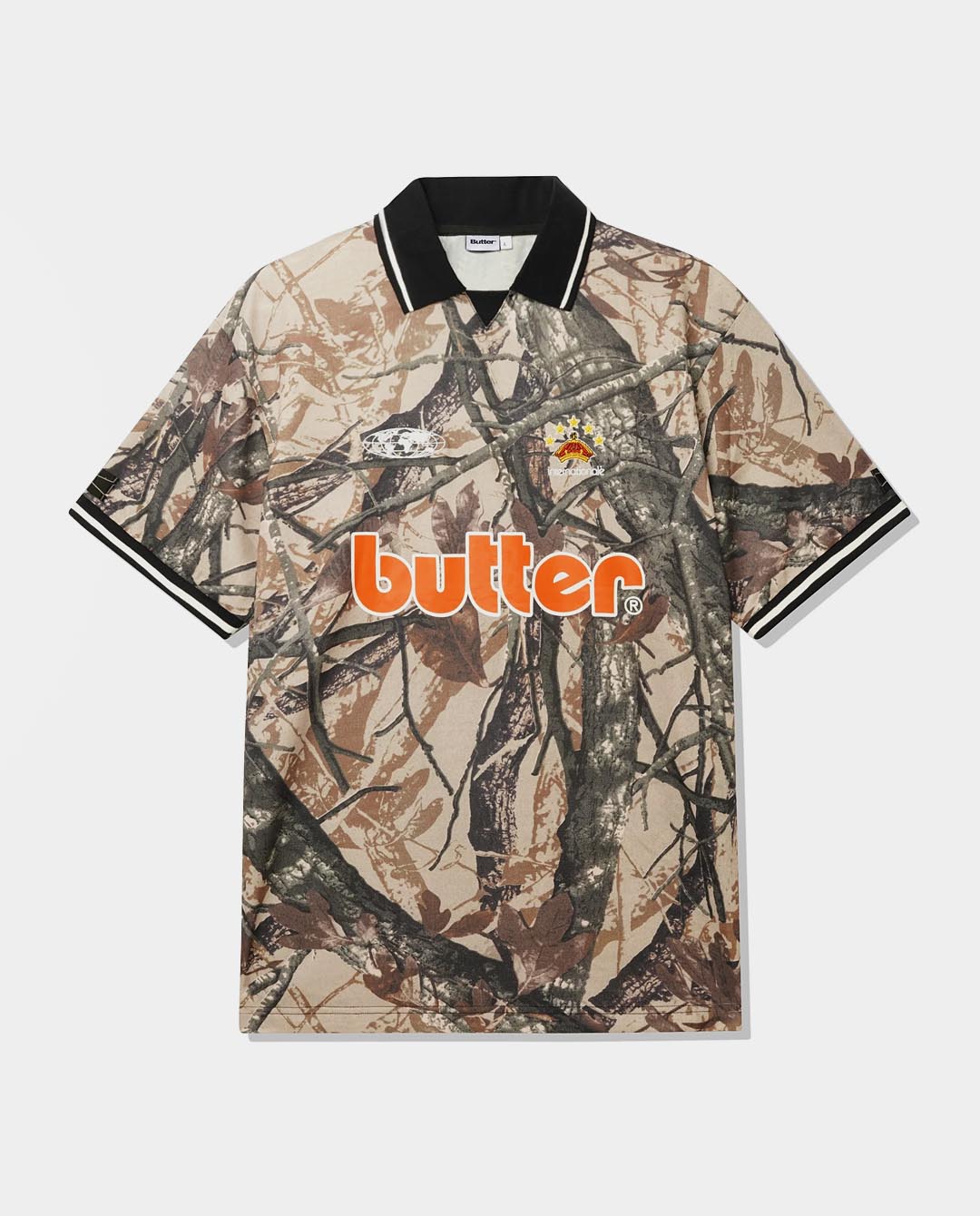 Butter Goods - Foliage Camo Jersey - Tan T-Shirts Butter Goods   