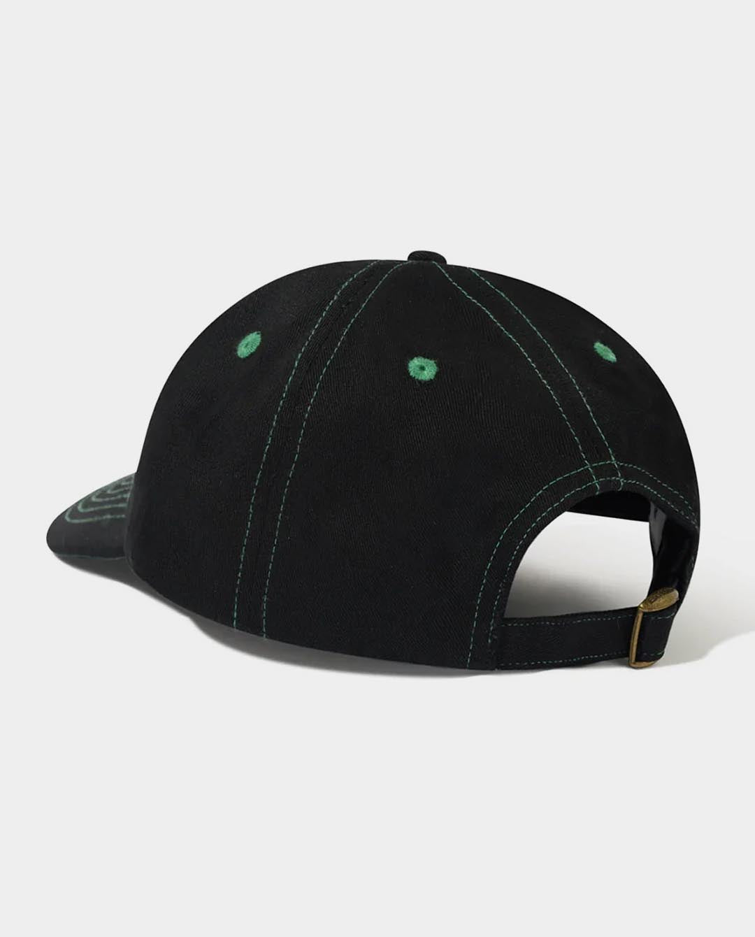 Butter Goods - Frenzy 6 Panel Hat - Black Hats Butter Goods   