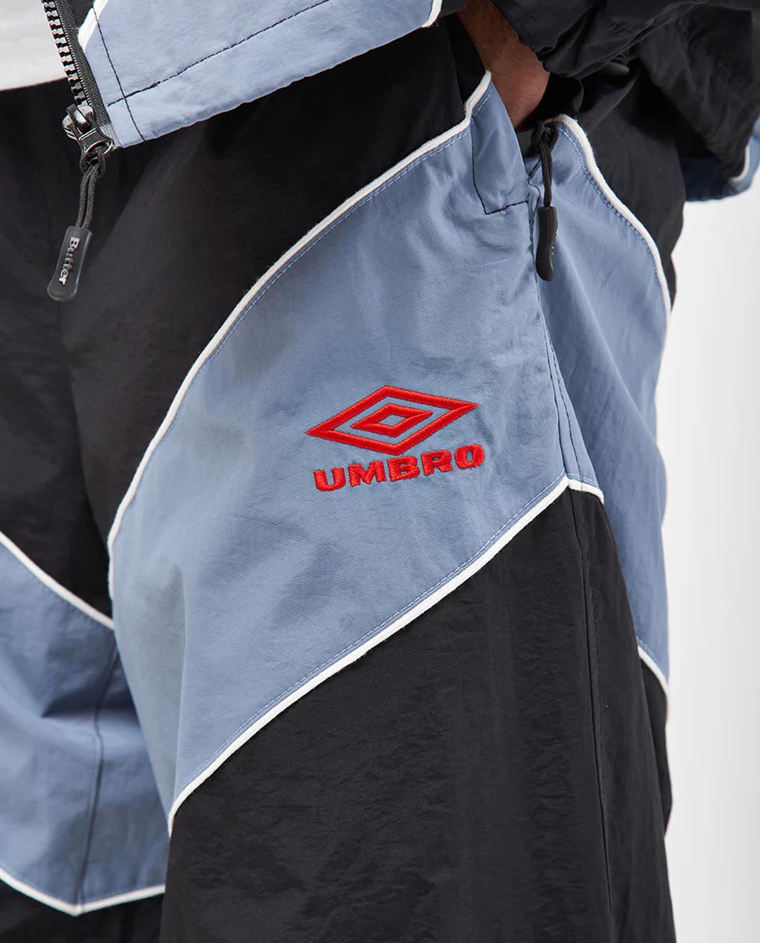 Butter Goods x Umbro - Diamond Tracksuit Pants - Black/Slate Pants Butter Goods   