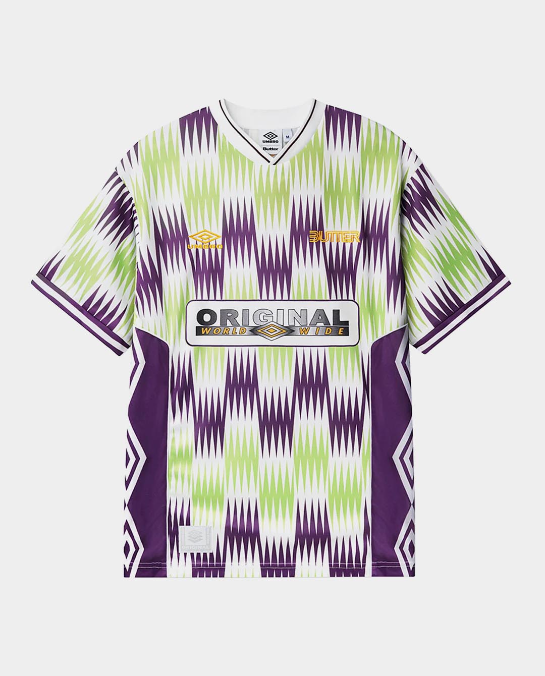 Butter Goods x Umbro - Optical Jersey - Grape/Volt T-Shirts Butter Goods   