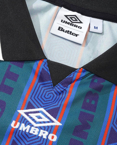 Butter Goods x Umbro - Vert Jersey - Forest/Cobalt T-Shirts Butter Goods   