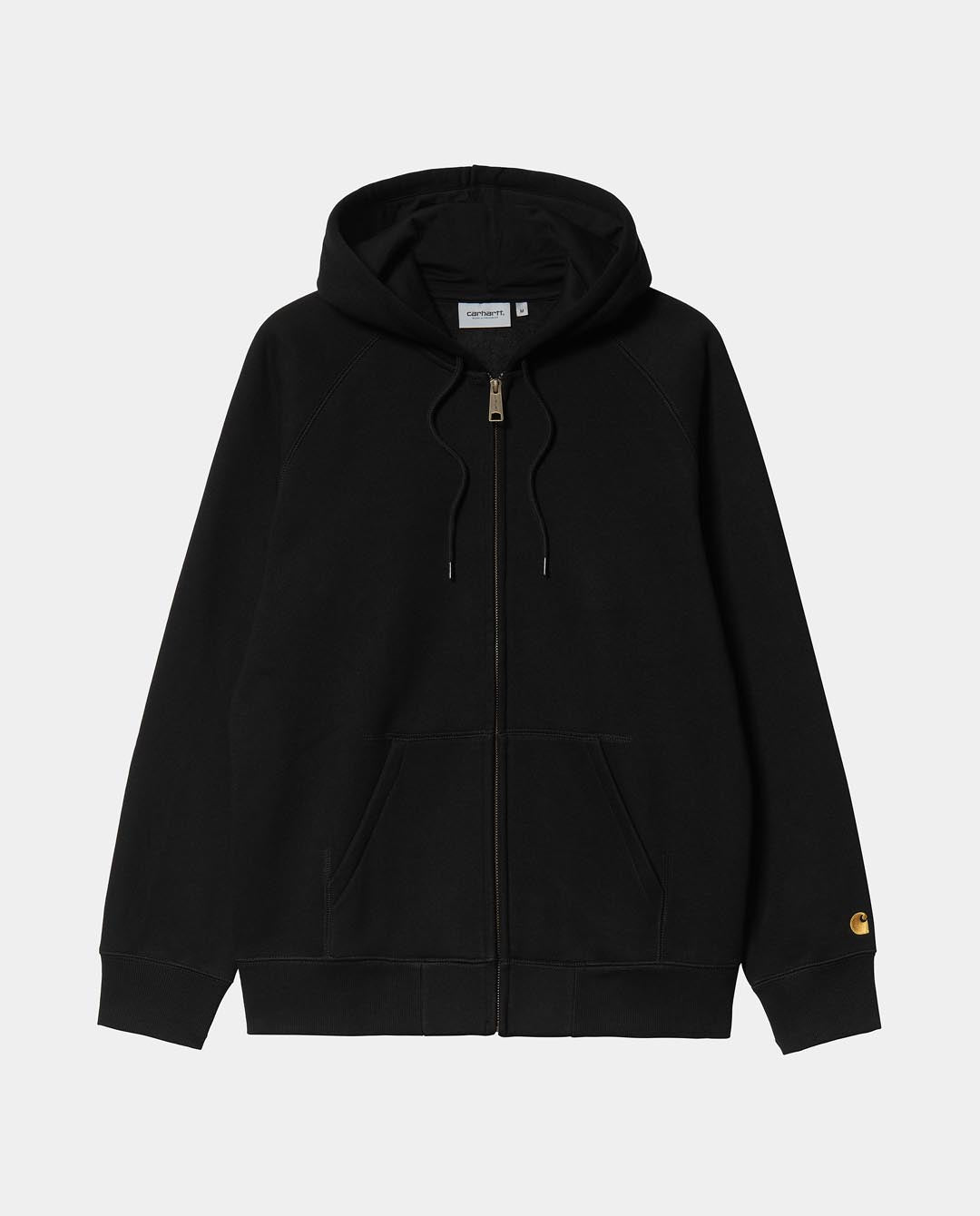 Carhartt WIP - Hooded Chase Jacket - Black Jackets Carhartt   