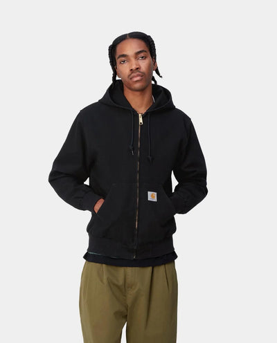 Carhartt WIP - Active Jacket - Black Aged Canvas Jackets Carhartt   