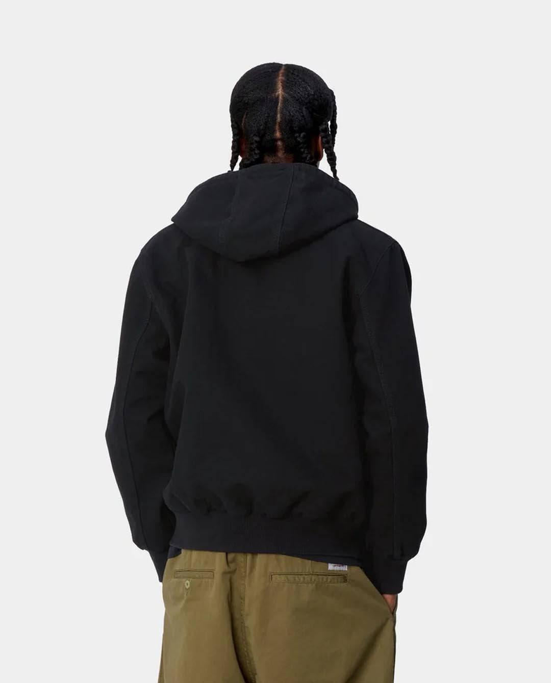 Carhartt WIP - Active Jacket - Black Aged Canvas Jackets Carhartt   