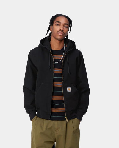 Carhartt WIP - Active Jacket - Black Aged Canvas Jackets Carhartt   