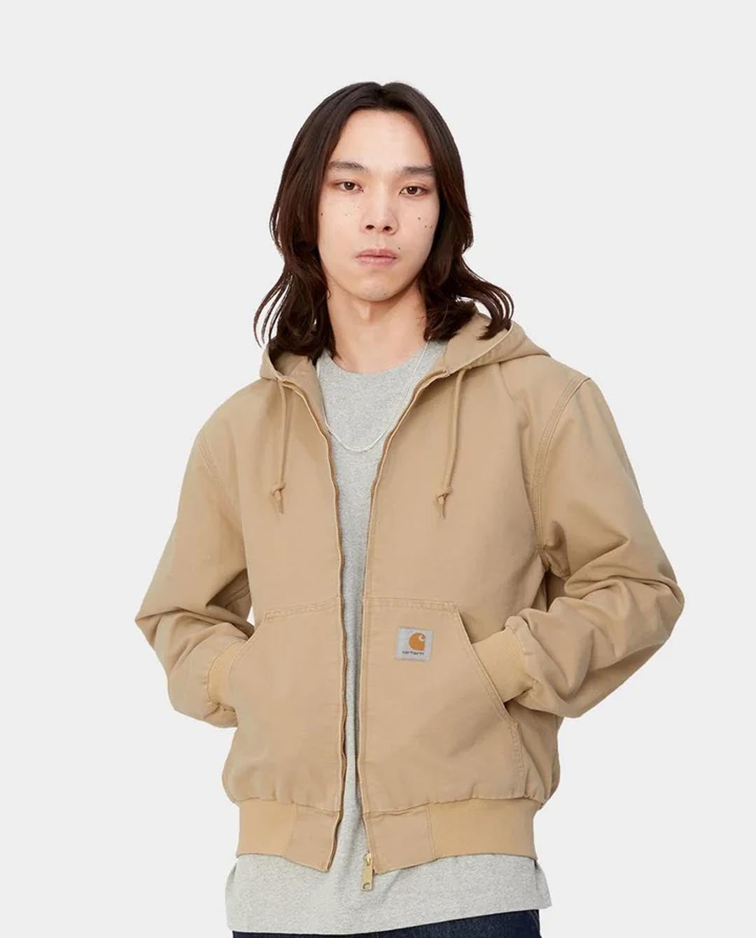 Carhartt WIP - Active Jacket - Bourbon Aged Canvas Jackets Carhartt   