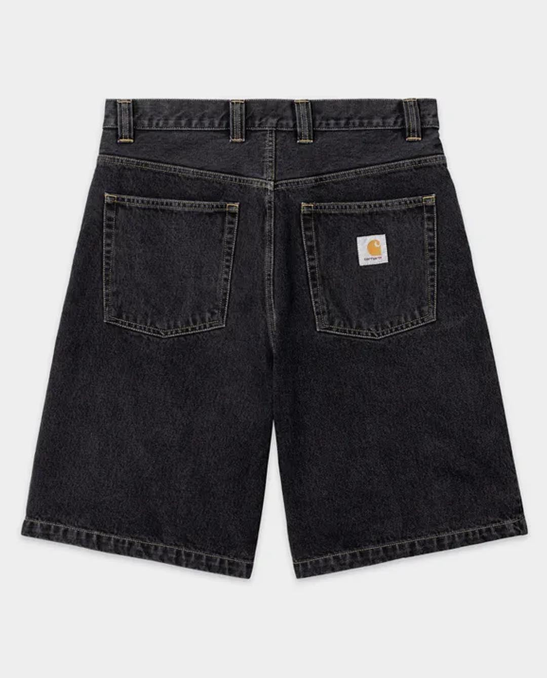 Carhartt WIP - Brandon Denim Short - Black Stone Washed Shorts Carhartt   