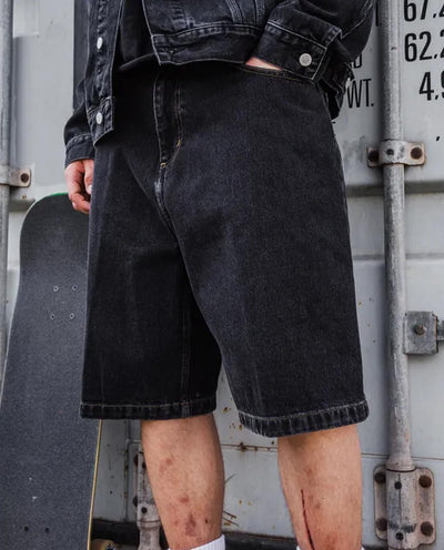 Carhartt WIP - Brandon Denim Short - Black Stone Washed Shorts Carhartt   