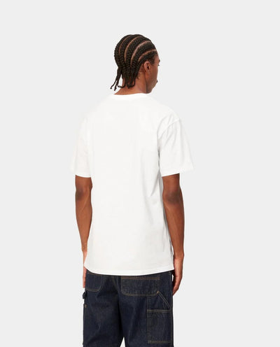 Carhartt WIP - Chase T-Shirt - White/Gold T-Shirts Carhartt   