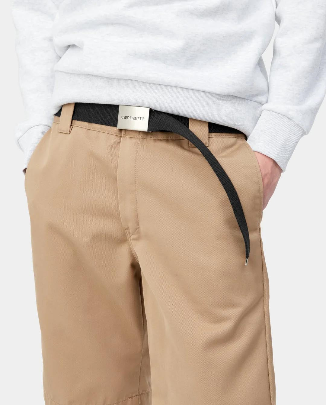 Carhartt WIP - Chrome Clip Belt - Black Belts Carhartt   