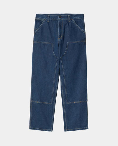 Carhartt WIP - Double Knee Pant - Blue Stone Washed Pants Carhartt   