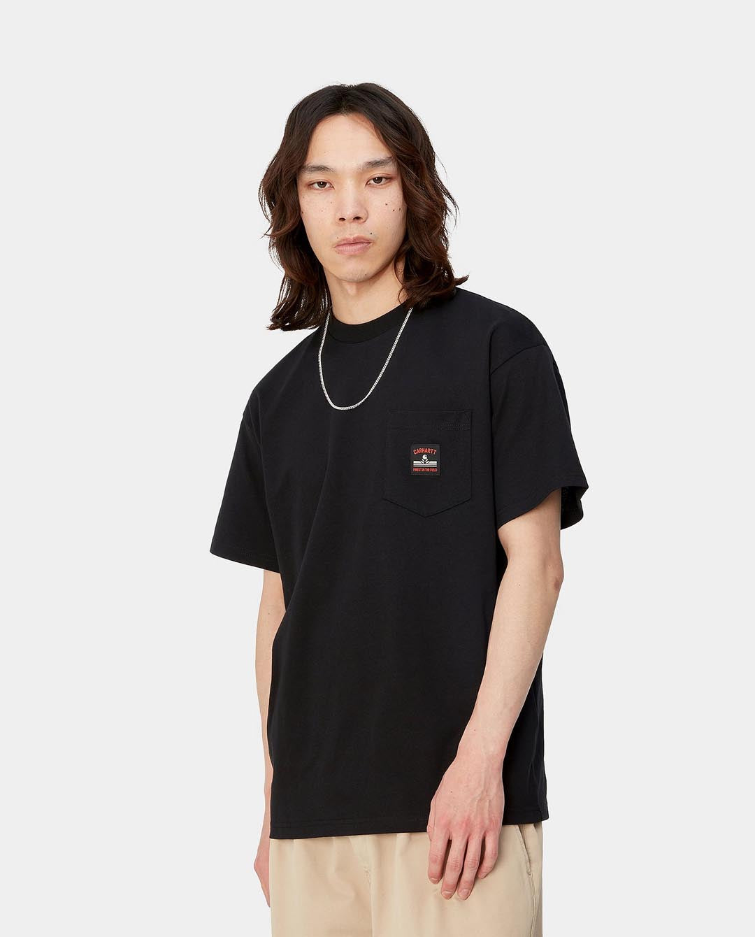 Carhartt WIP - Field Pocket T-Shirt - Black T-Shirts Carhartt   