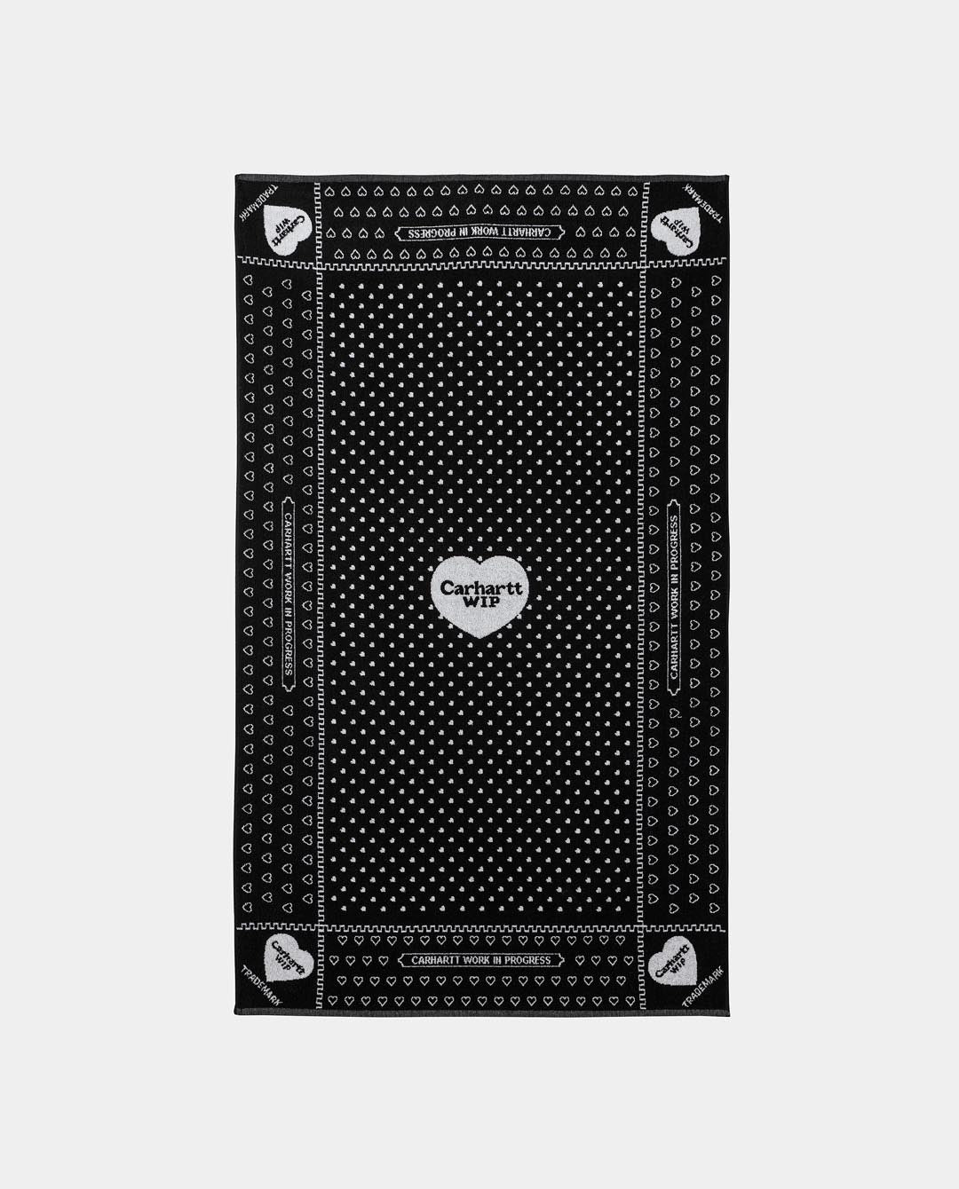 Carhartt WIP - Heart Bandana Towel - Black Lifestyle Carhartt   