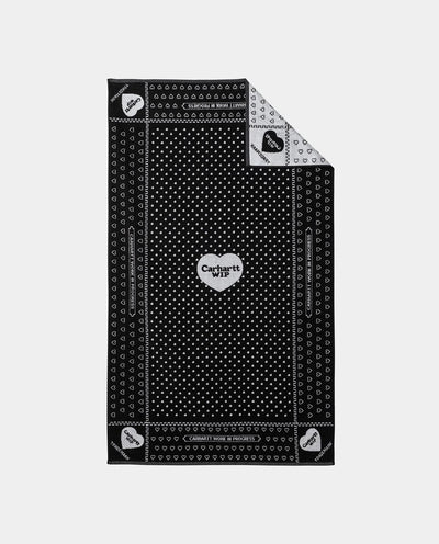 Carhartt WIP - Heart Bandana Towel - Black Lifestyle Carhartt   