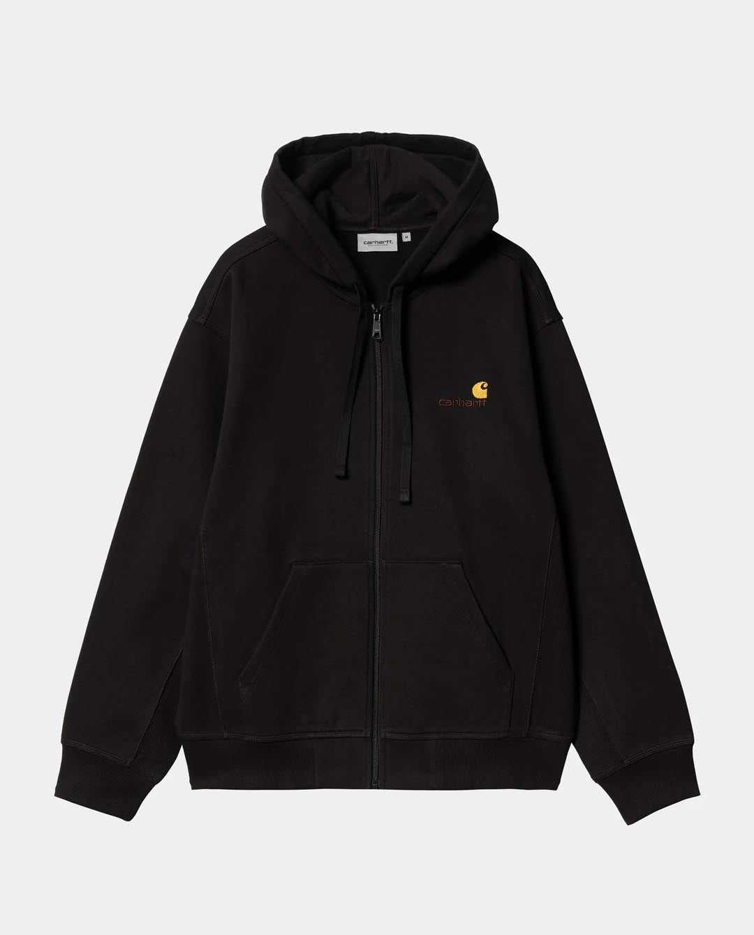 Carhartt WIP - Hooded American Script Jacket - Black Jackets Carhartt   