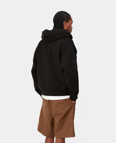 Carhartt WIP - Hooded American Script Jacket - Black Jackets Carhartt   