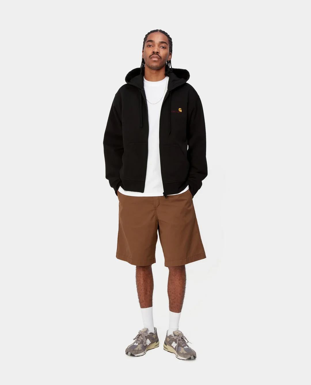 Carhartt WIP - Hooded American Script Jacket - Black Jackets Carhartt   