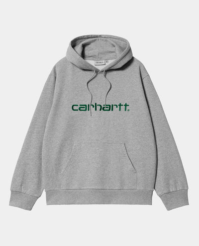 Carhartt WIP - Hooded Carhartt Sweat - Grey/Chervil Hoodies Carhartt   