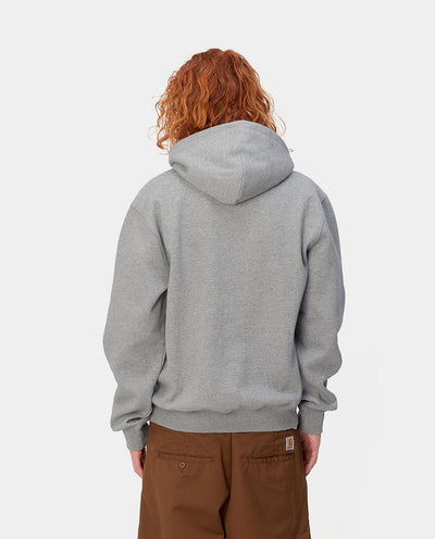 Carhartt WIP - Hooded Carhartt Sweat - Grey/Chervil Hoodies Carhartt   