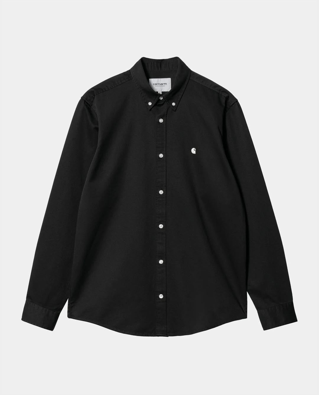 Carhartt WIP - LS Madison Shirt - Black/Wax Shirts Carhartt   