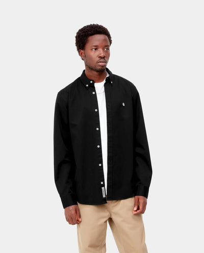 Carhartt WIP - LS Madison Shirt - Black/Wax Shirts Carhartt   