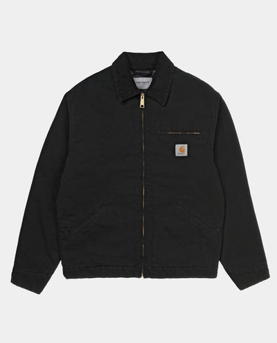 Carhartt WIP - OG Detroit Jacket - Black Aged Canvas Jackets Carhartt   