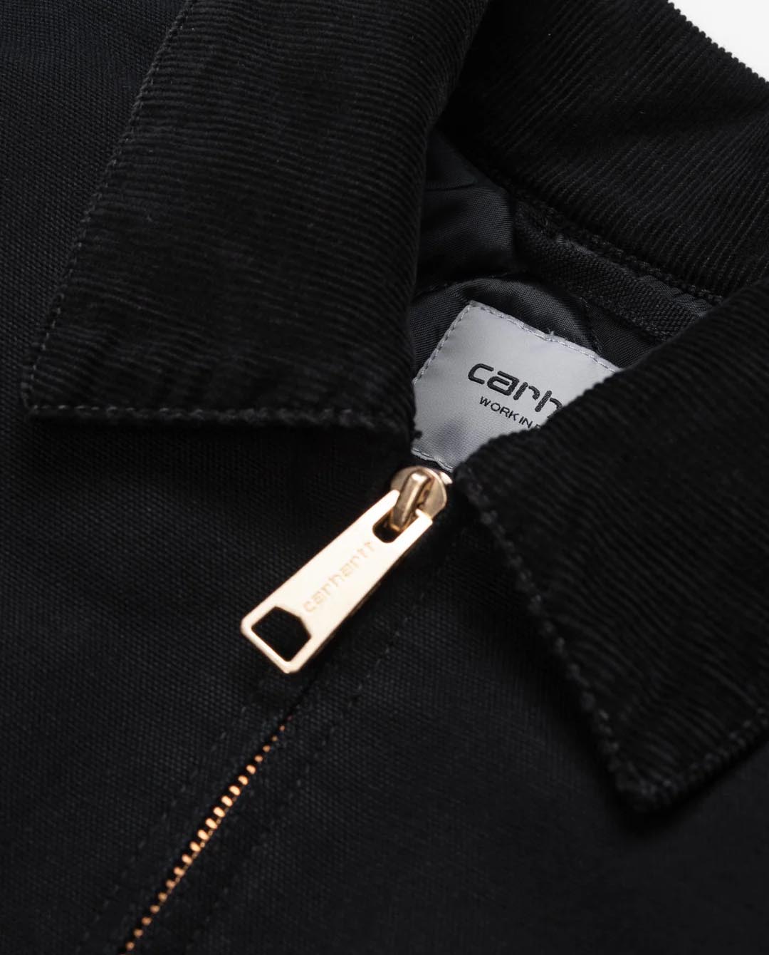 Carhartt WIP - OG Detroit Jacket - Black Aged Canvas Jackets Carhartt   