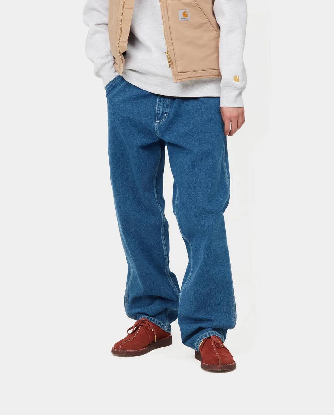 Carhartt WIP - Simple Pant - Blue Stone Wash Pants Carhartt   