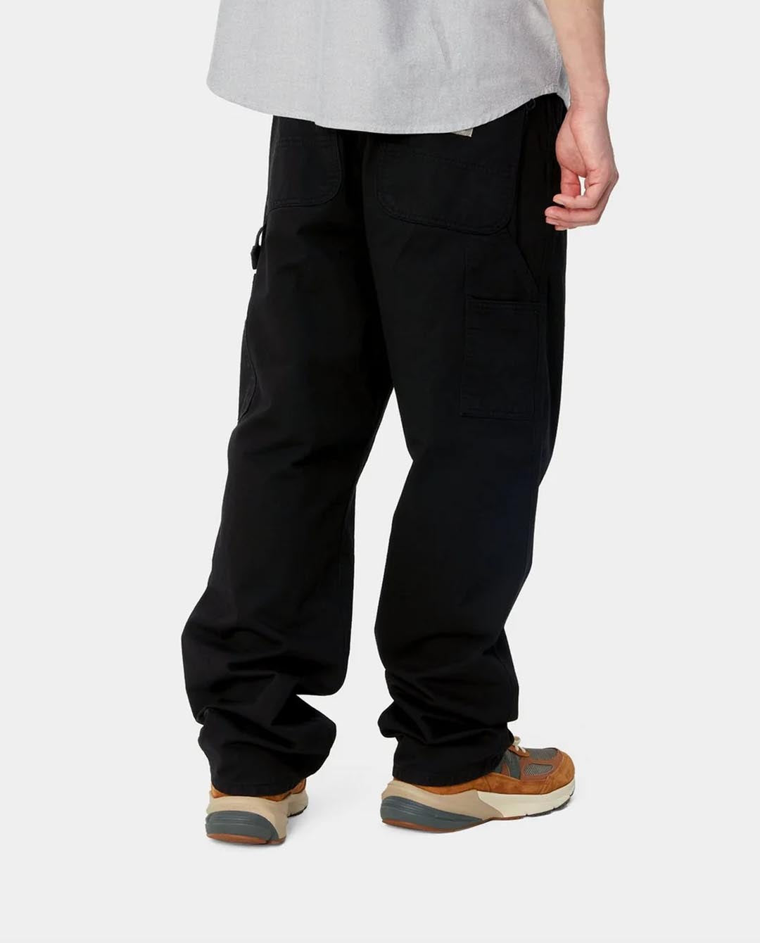 Carhartt WIP - Single Knee Pant - Black Garment Dyed Pants Carhartt   