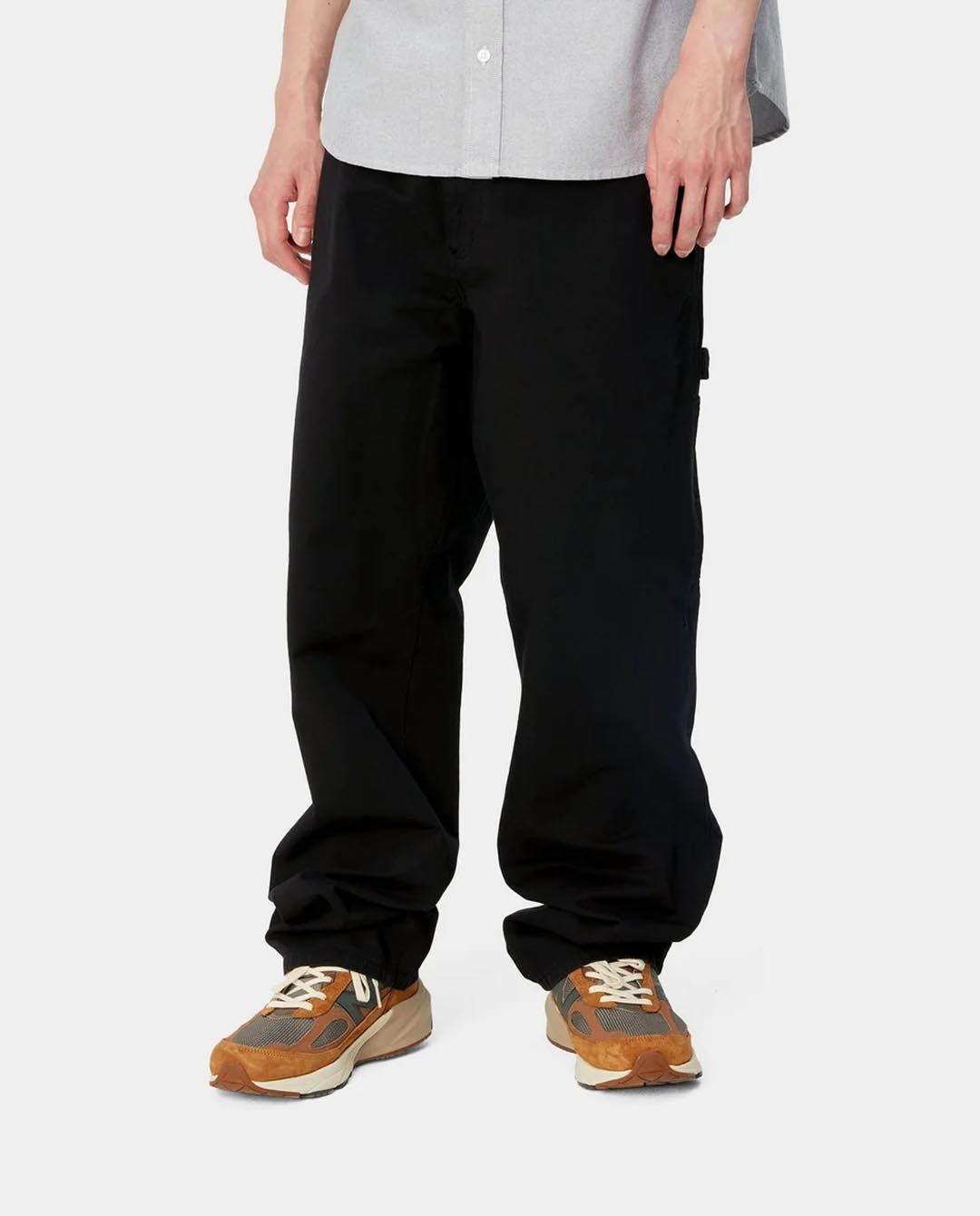 Carhartt WIP - Single Knee Pant - Black Garment Dyed Pants Carhartt   