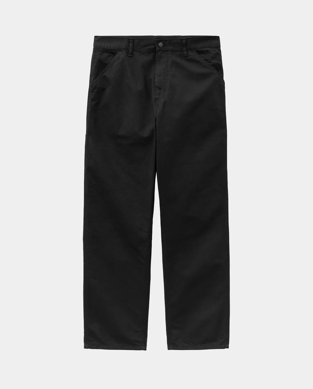 Carhartt WIP - Single Knee Pant - Black Garment Dyed Pants Carhartt   