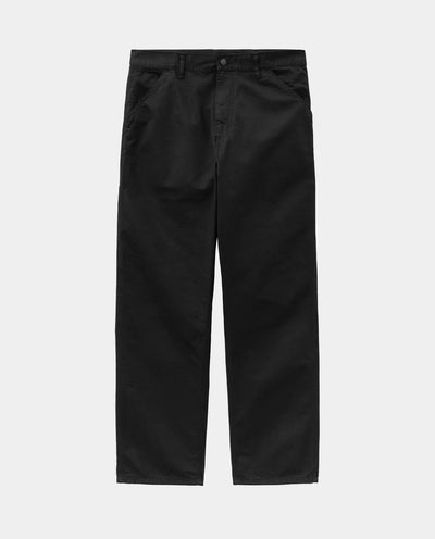 Carhartt WIP - Single Knee Pant - Black Garment Dyed Pants Carhartt   