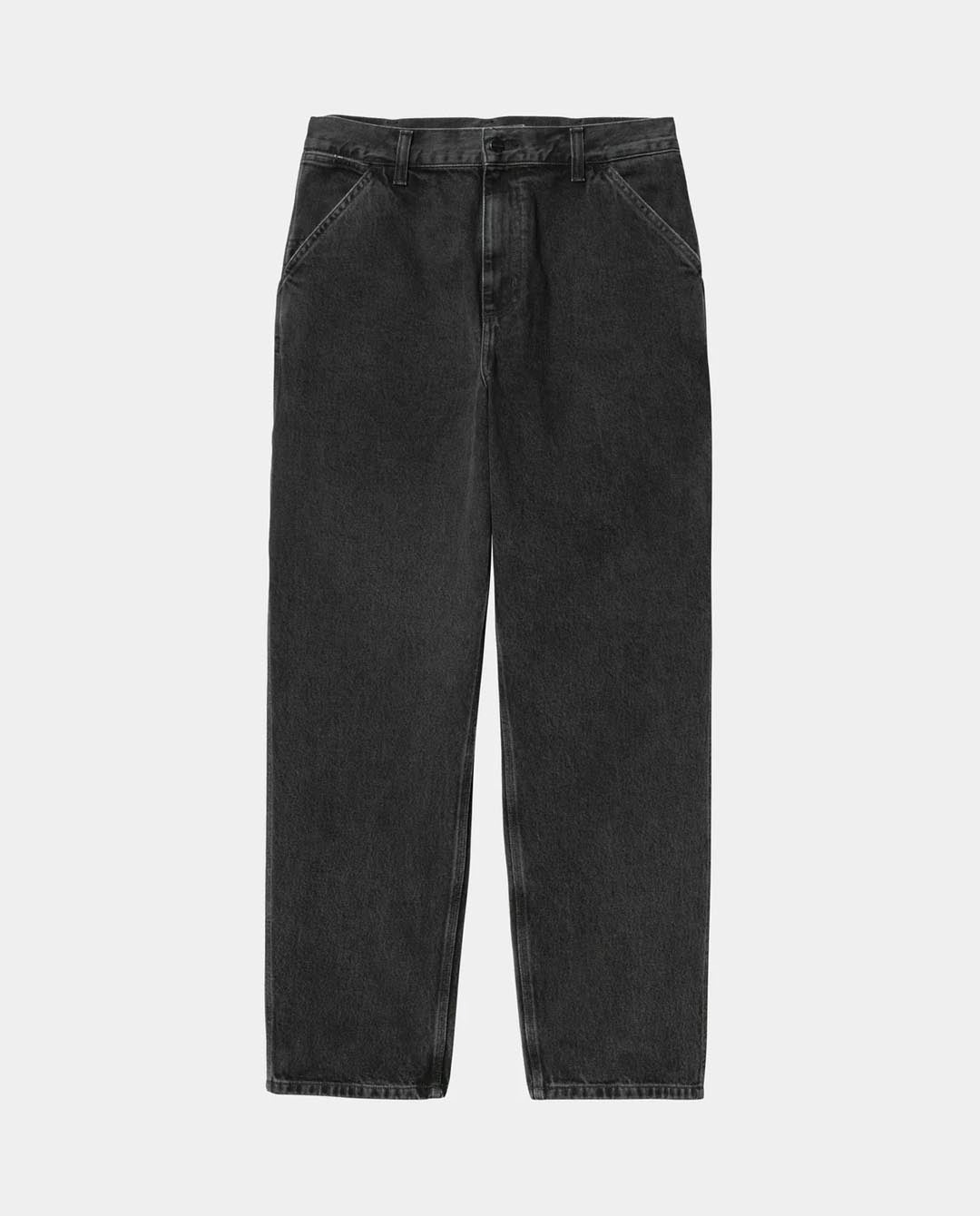 Carhartt WIP - Single Knee Pant - Black Stone Washed Pants Carhartt