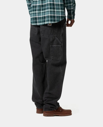 Carhartt WIP - Single Knee Pant - Black Stone Washed Pants Carhartt