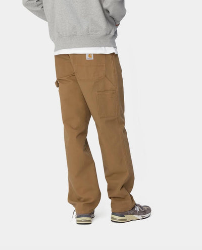 Carhartt WIP - Single Knee Pant - Hamilton Brown Rinsed Pants Carhartt   